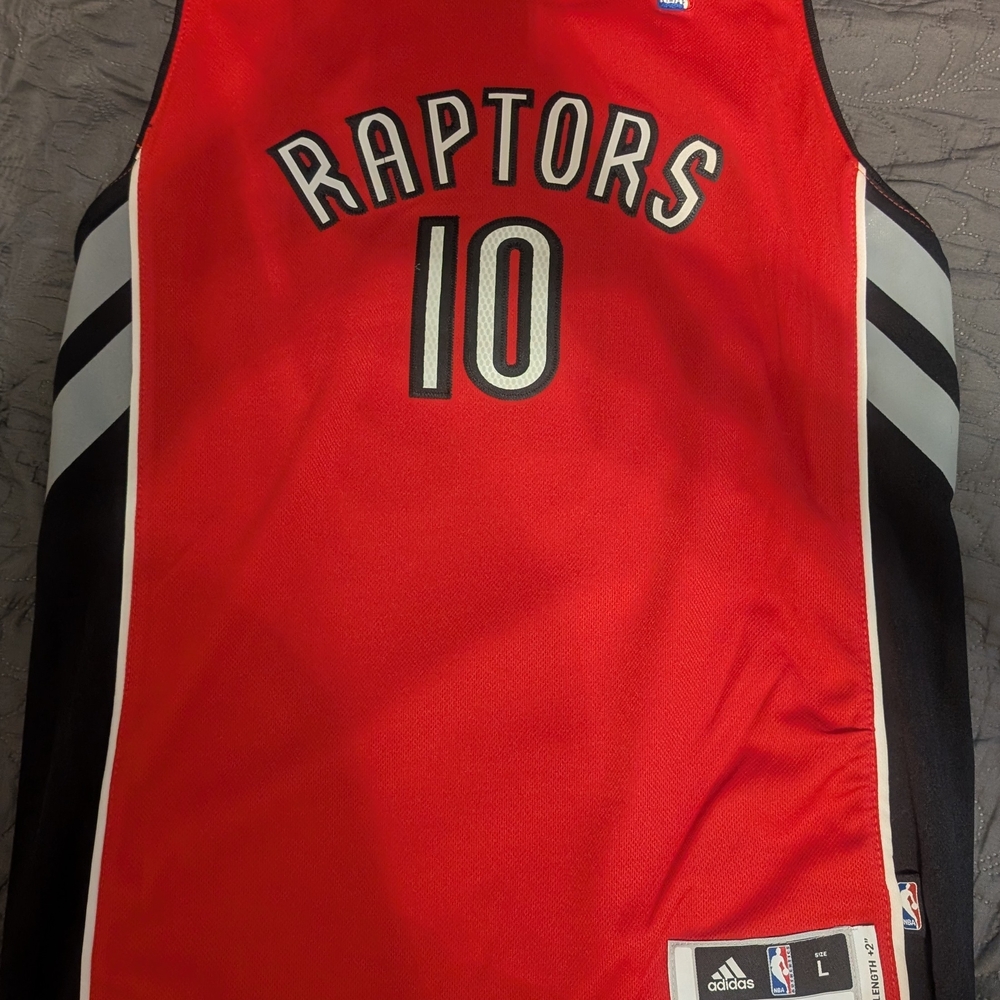 Adidas Raptors Red and Black Jersey